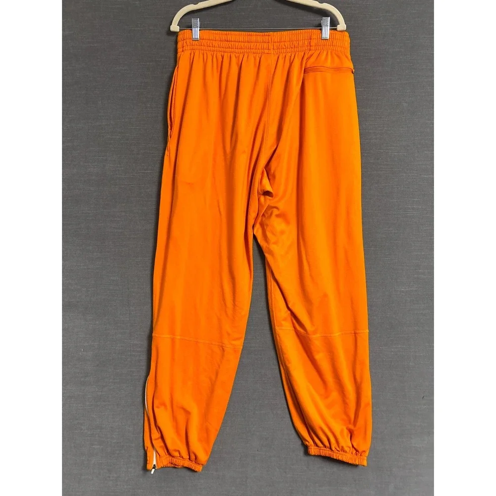 Nike Dri Fit Track Pants XXL Orange Tennessee Volunteers UT Football Zip Ankle